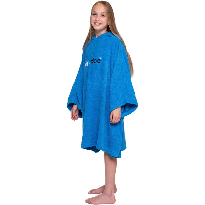 2024 Dryrobe Junior Bio-Baumwolle Kapuzenhandtuch Change Robe V3 V3OCT - Cobalt Blue